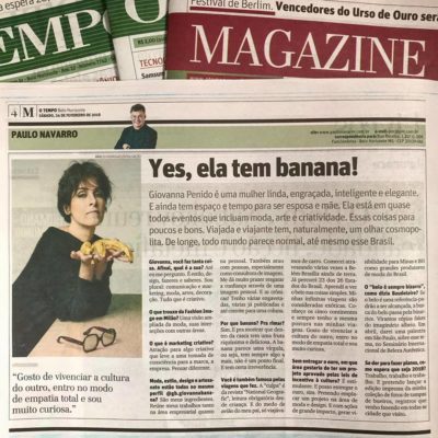 Entrevista de Giovanna Penido para o jornal O Tempo